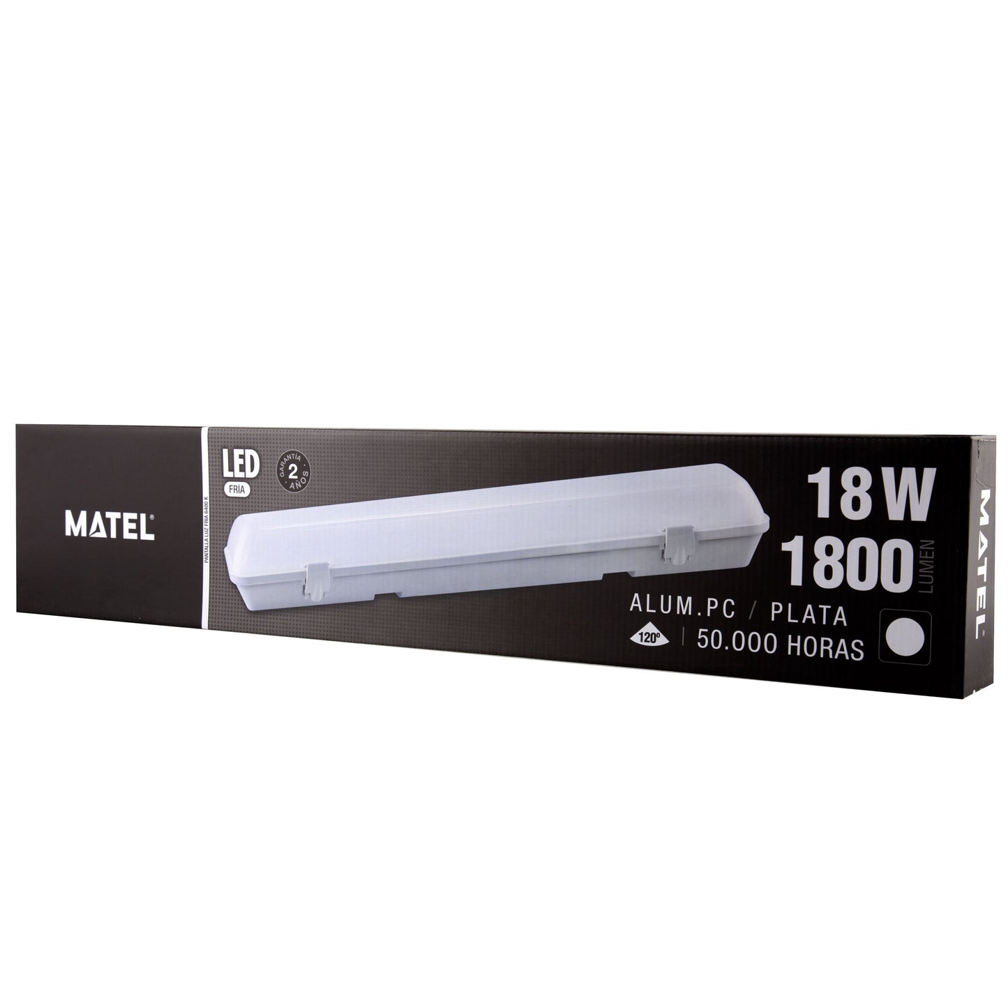 ARMURE LED INTÉGRÉE IP65 18W 20W 36W 40W 48W 50W 120º AVEC OU SANS CAPTEUR 230V AC