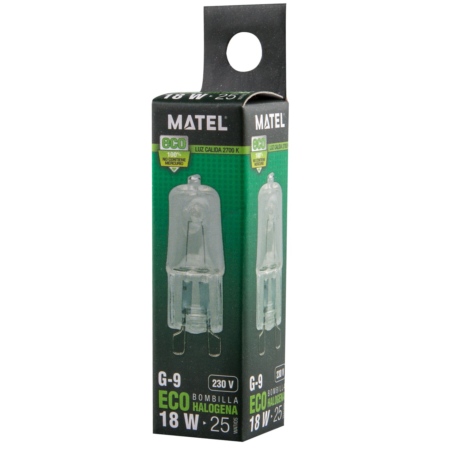 LAMPADA HI - PIN G9 230V AC ECO HALOGÉNIO 18W 28W 42W 52W 2700 K