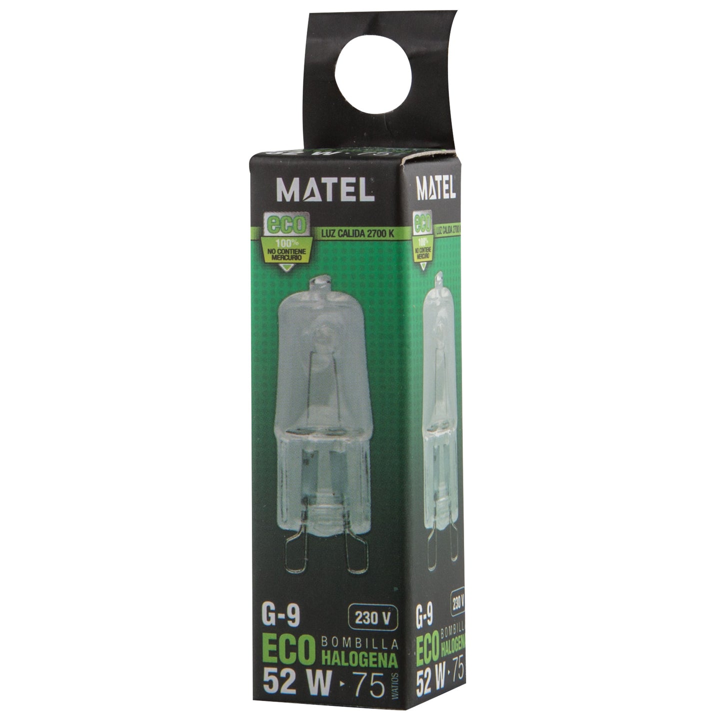 LAMPADA HI - PIN G9 230V AC ECO HALOGÉNIO 18W 28W 42W 52W 2700 K