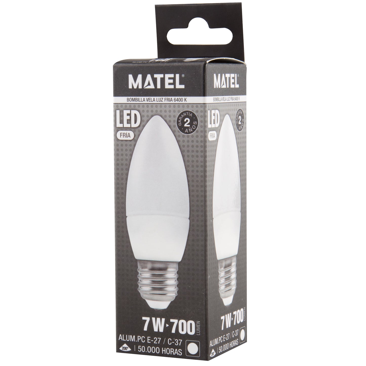 LAMPADA LED VELA E14 E27 DE 3W ATE 8W LUZ FRIA / NEUTRA / QUENTE C37 200º 230V AC