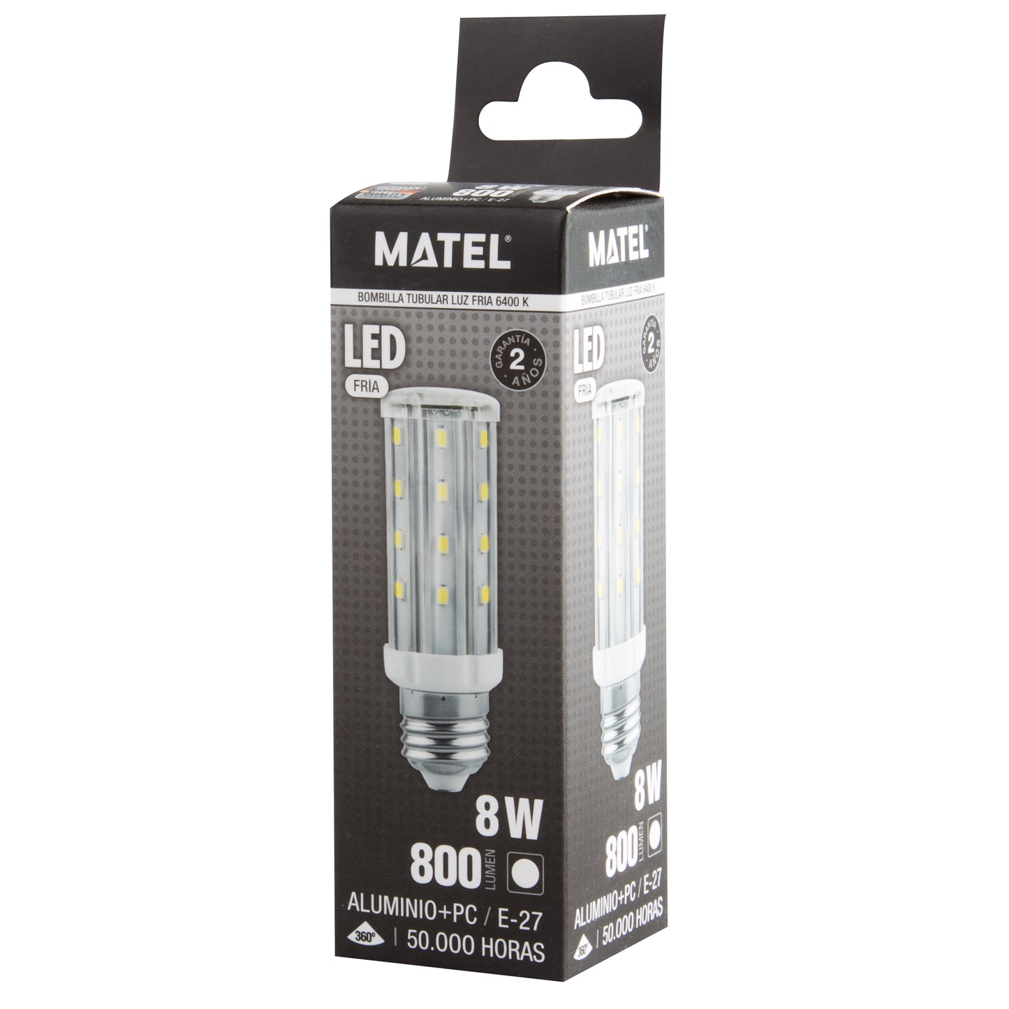 LAMPADA LED TUBULAR E27 8W 10W 12W 25W 30W 40W 50W 60W 360º 230V AC