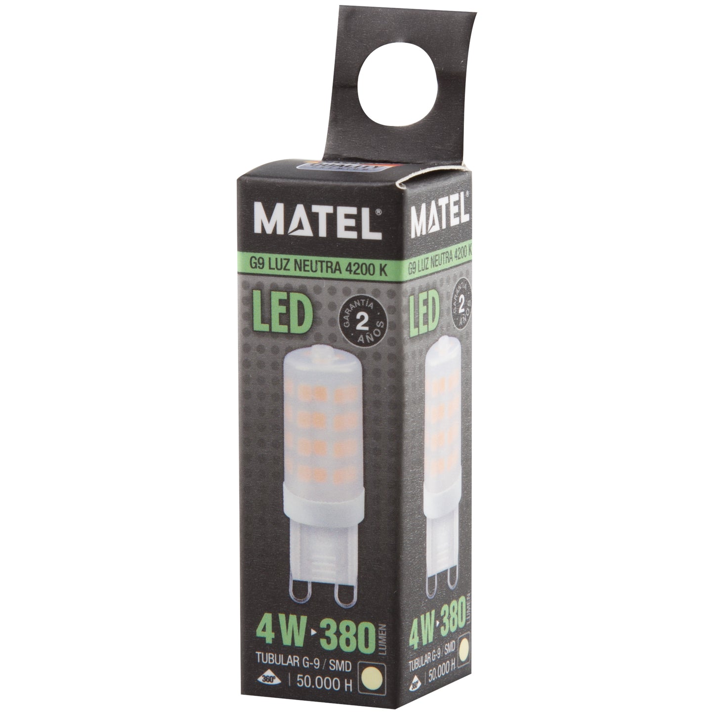 LAMPADA LED MATEL G9 ALUMINIO PC 360º 4W