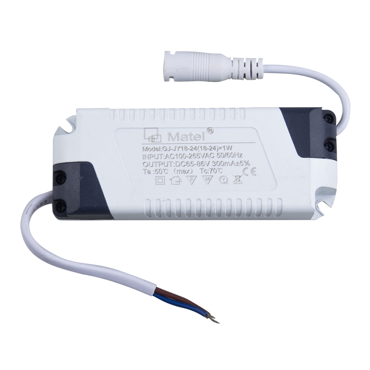 DRIVER / TRANSFORMADOR PARA PLACAS LED DOWNLIGHT FINAS 1W ATE 30W 300 mAh