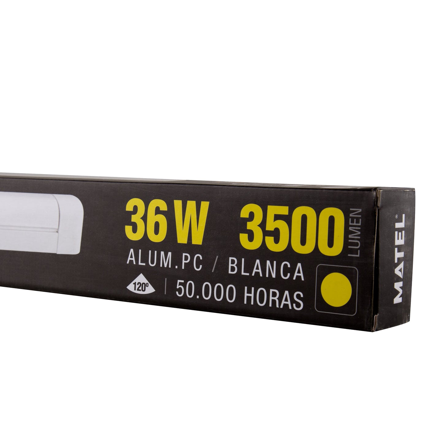 COUVERCLE ROND RÈGLE LED INTÉGRÉE 36W IP20 120º T8 230V AC
