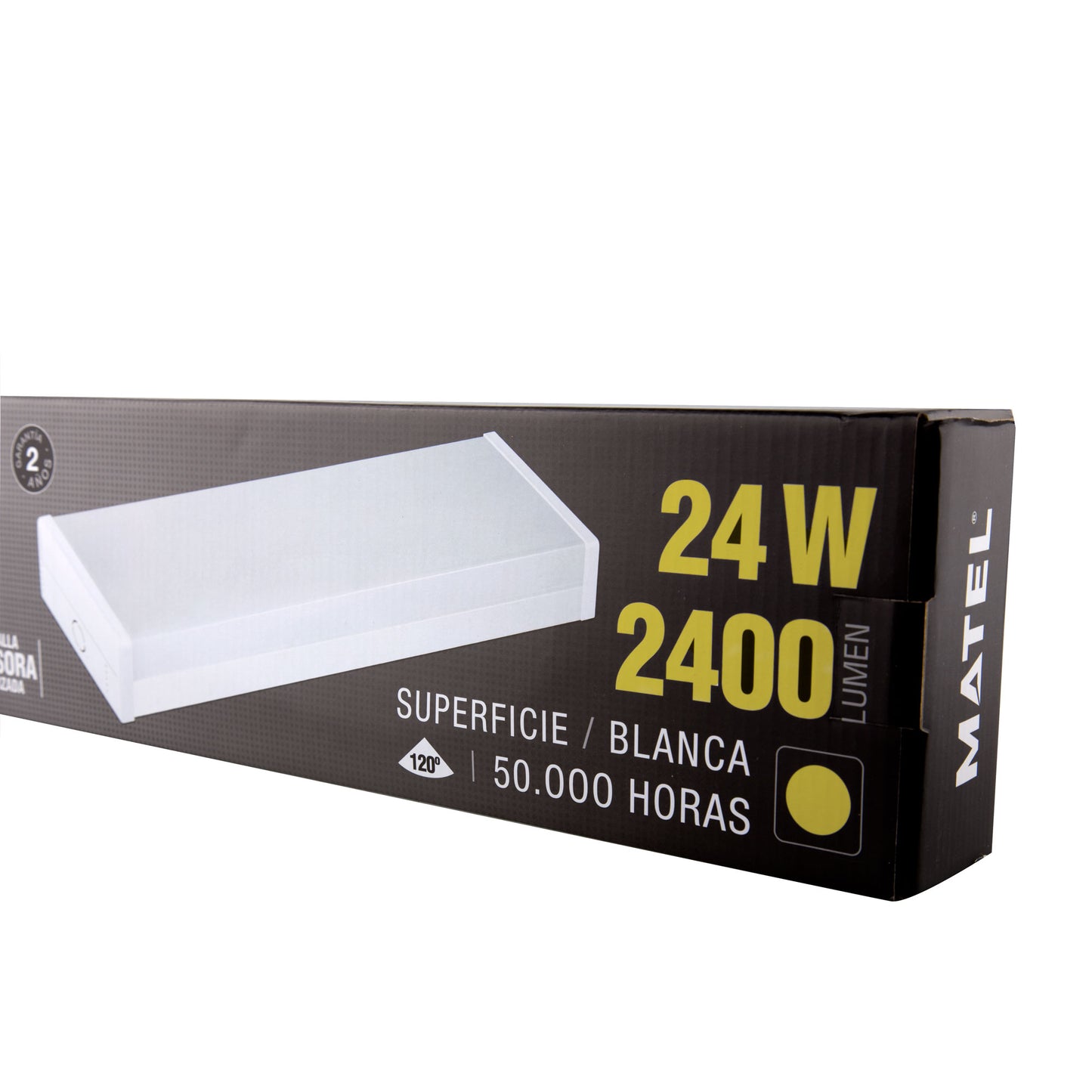 ARMADURA LED RECTANGULAR 24W 600MM 48W 1200MM 120º IP20 230V