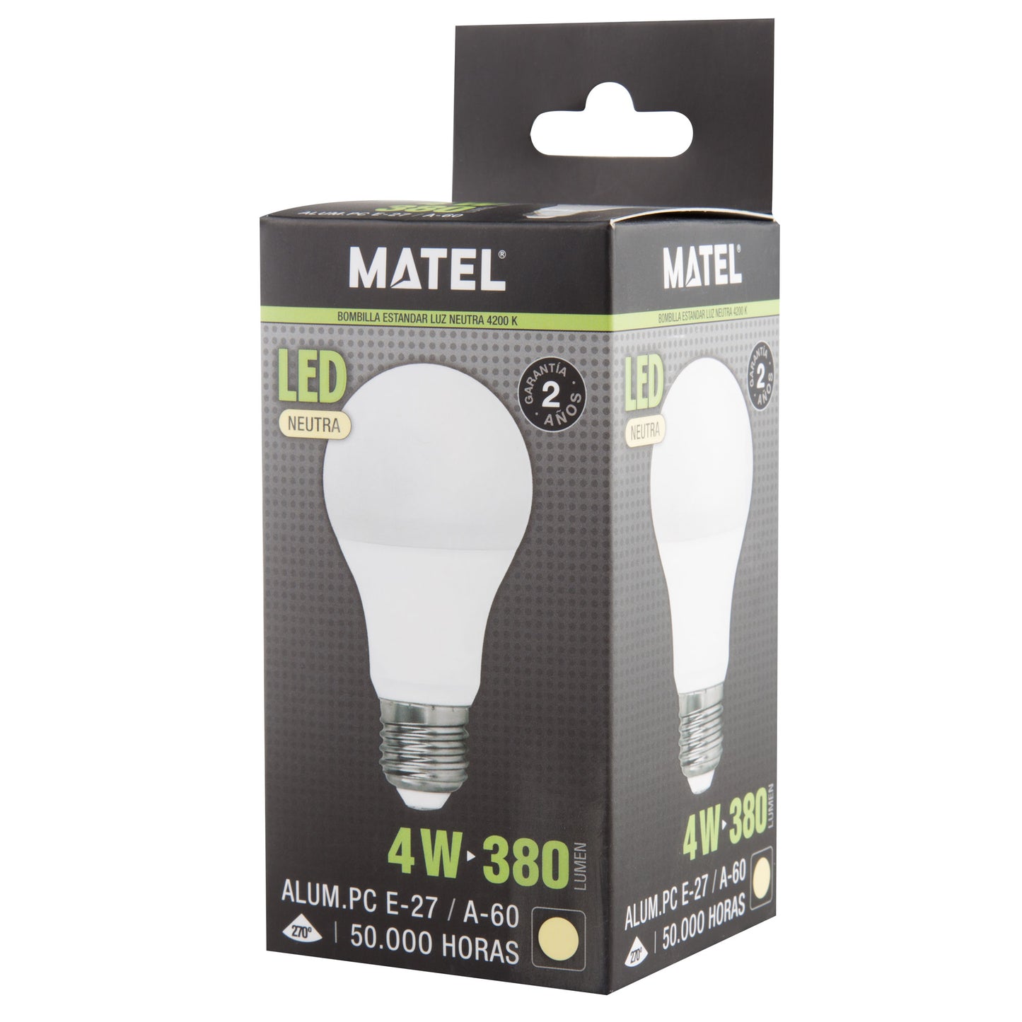 E27 LAMPADA LED NORMAL 270º A60 A120 4W-30W ATE 100LM/W 230V AC