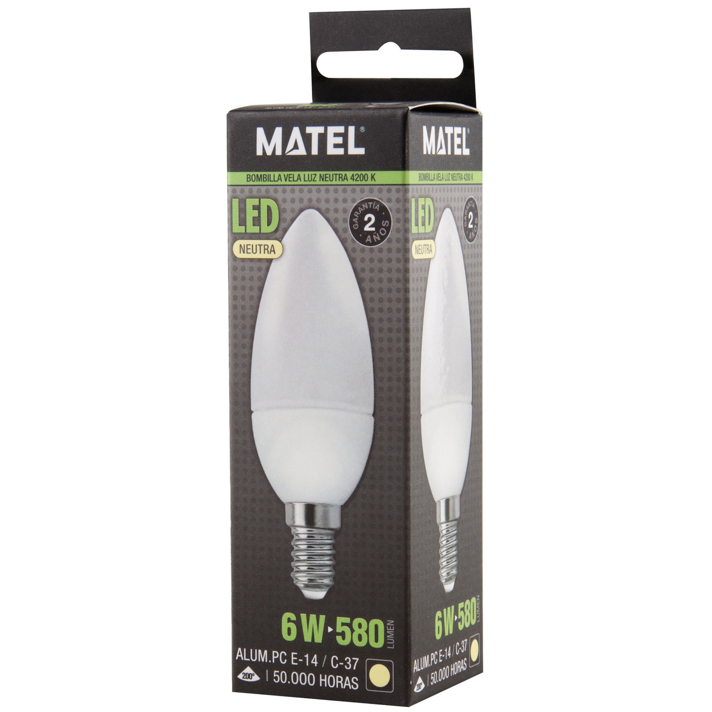 LAMPADA LED VELA E14 E27 DE 3W ATE 8W LUZ FRIA / NEUTRA / QUENTE C37 200º 230V AC