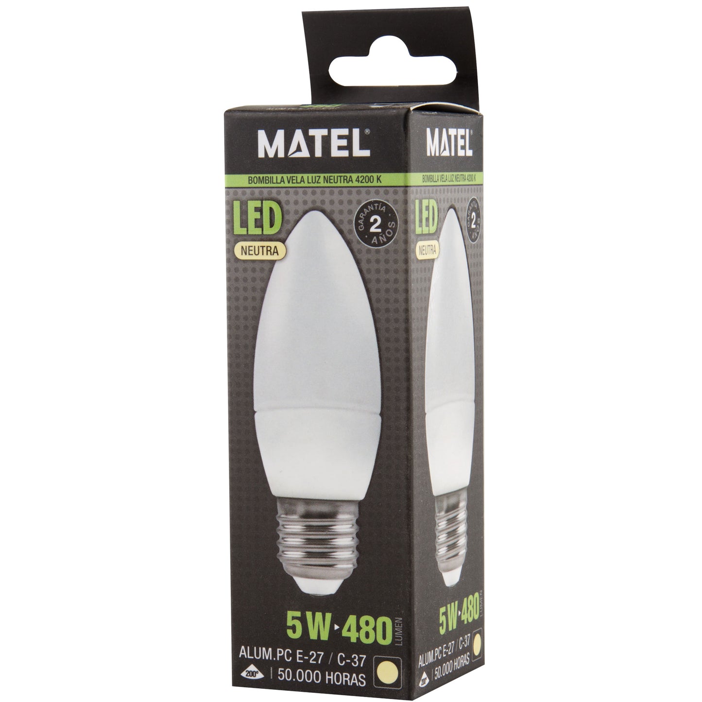 LAMPADA LED VELA E14 E27 DE 3W ATE 8W LUZ FRIA / NEUTRA / QUENTE C37 200º 230V AC