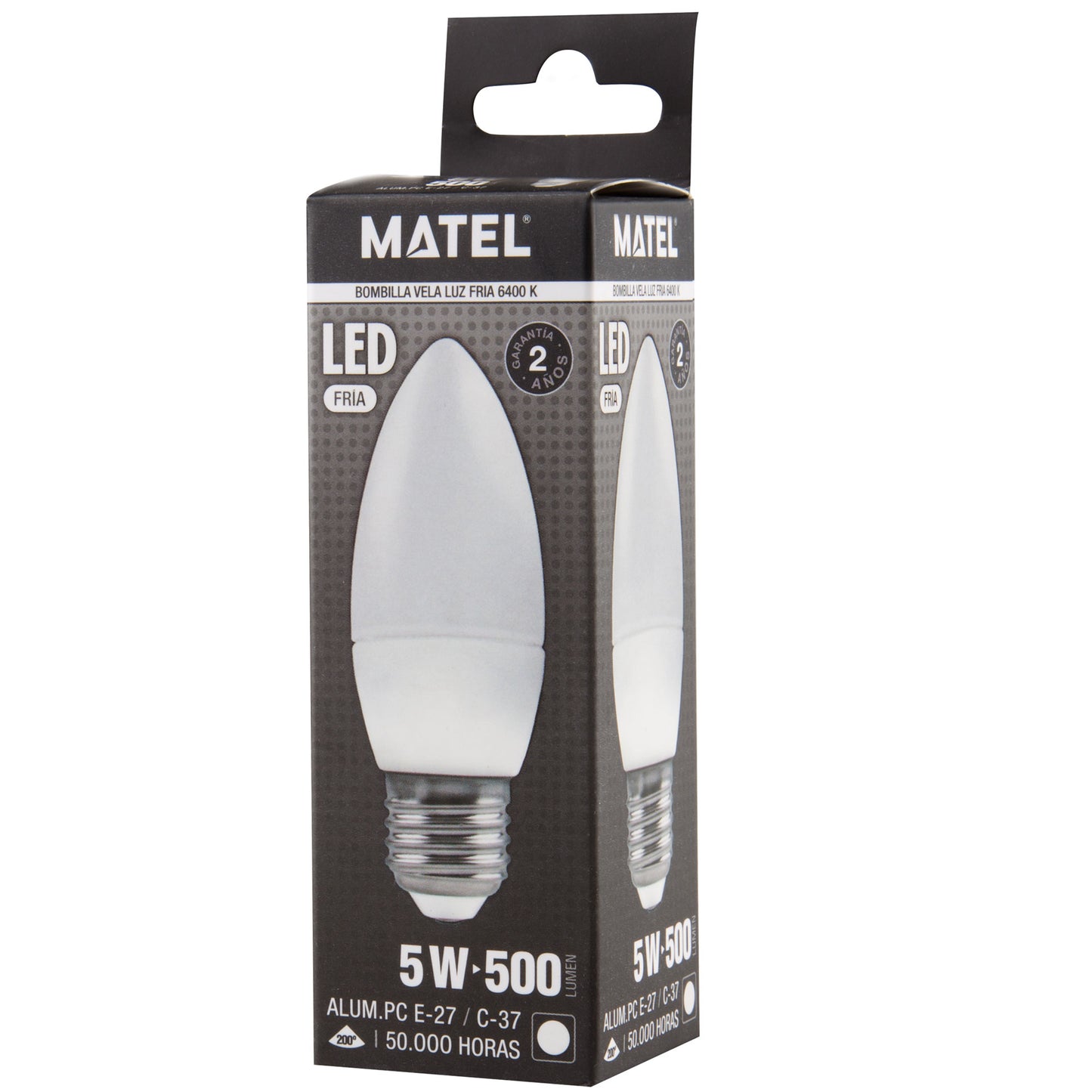 LAMPADA LED VELA E14 E27 DE 3W ATE 8W LUZ FRIA / NEUTRA / QUENTE C37 200º 230V AC