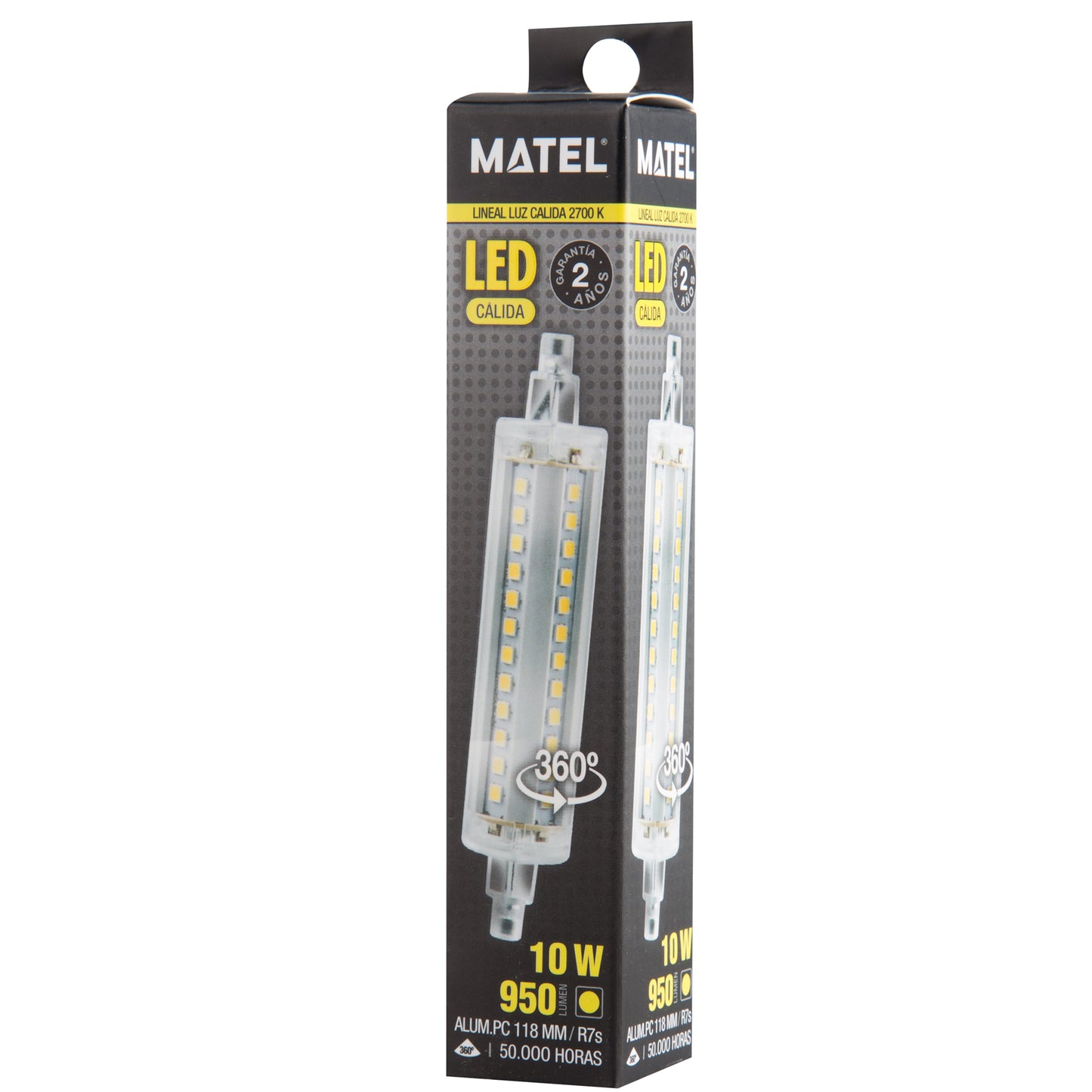 LAMPADA LED LINEAR 78 MM 118 MM 5W 6W 8W 10W 12W 360º R7S 230V AC