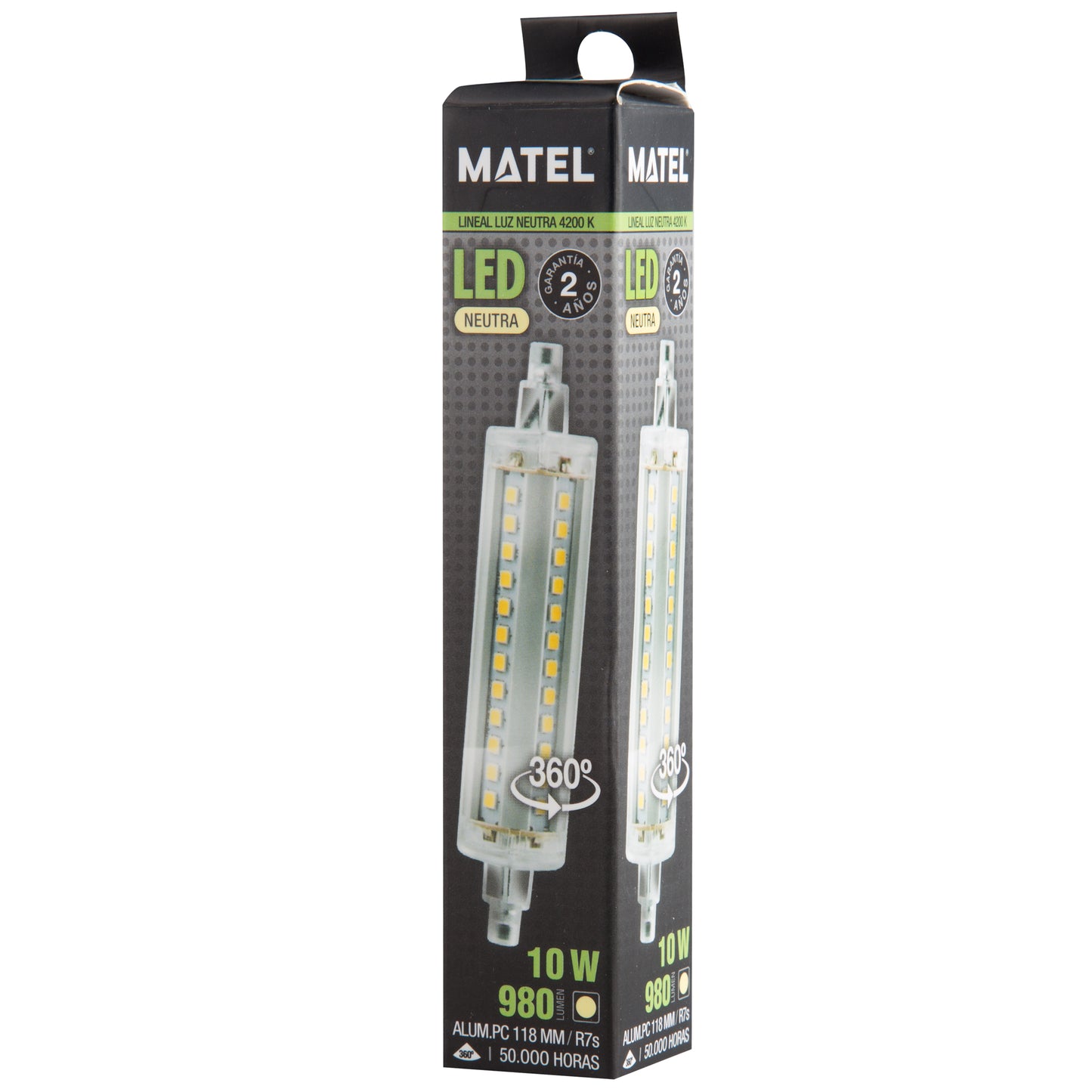 LAMPADA LED LINEAR 78 MM 118 MM 5W 6W 8W 10W 12W 360º R7S 230V AC