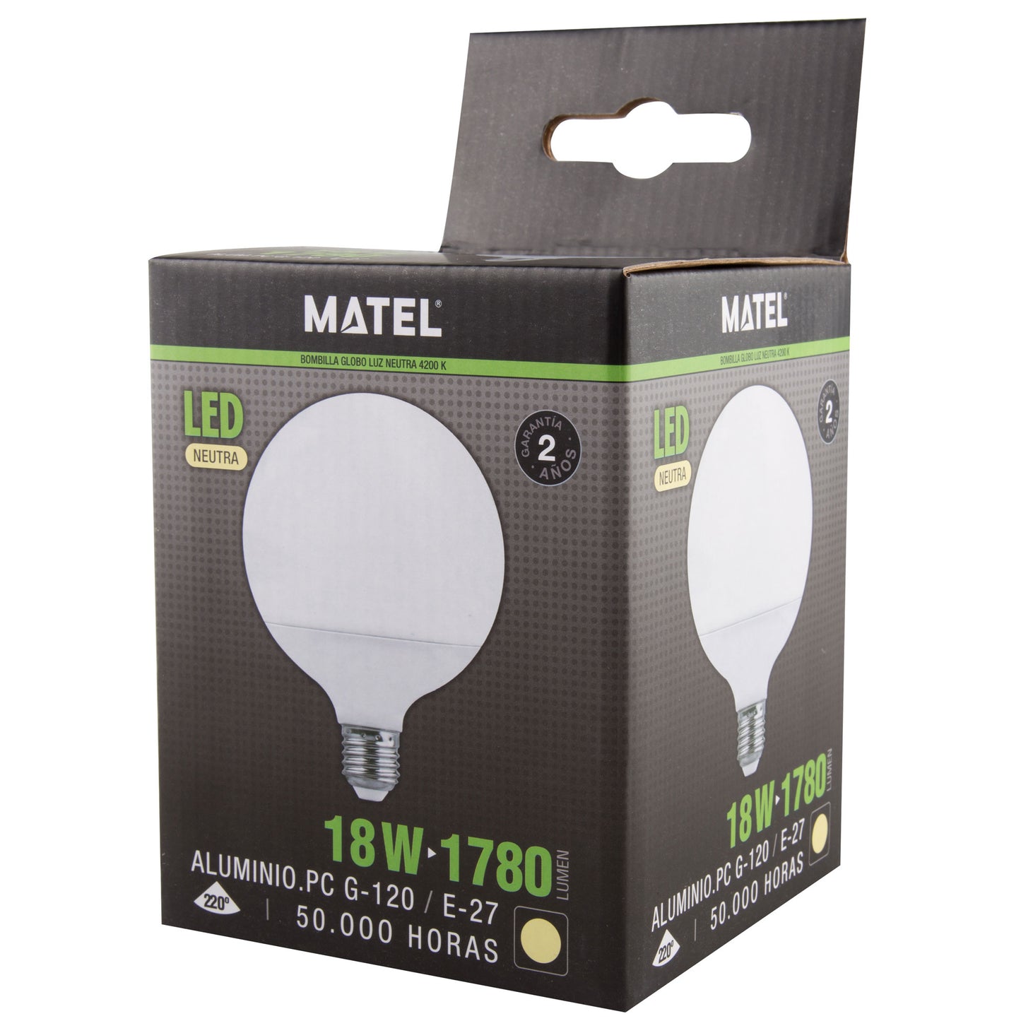 LAMPADA LED 12W 15W 18W G80 G95 G120 E27 GLOBO 230V AC