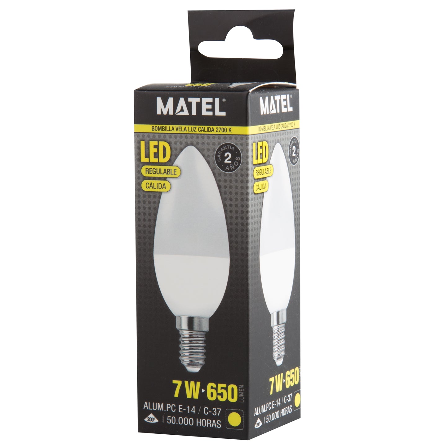 LAMPADA LED E27 14 VELA GLOBO G95 G120 REGULÁVEL 230V AC