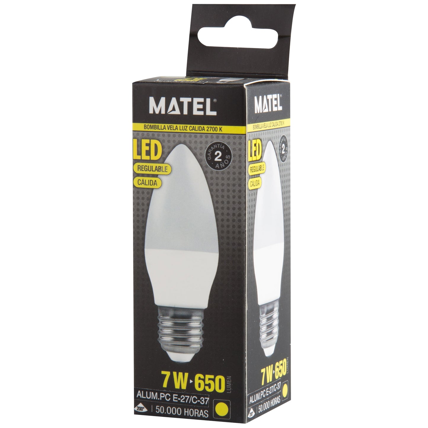LAMPADA LED E27 14 VELA GLOBO G95 G120 REGULÁVEL 230V AC