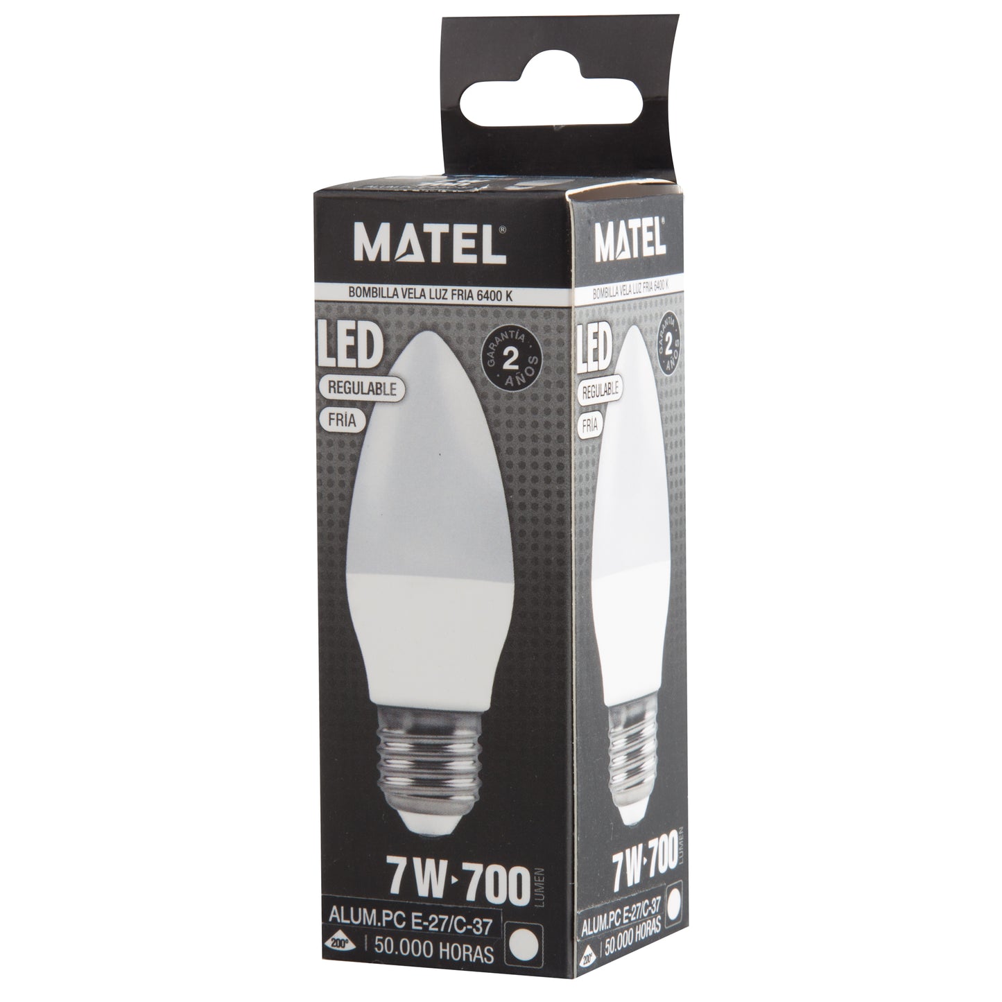 LAMPADA LED E27 14 VELA GLOBO G95 G120 REGULÁVEL 230V AC