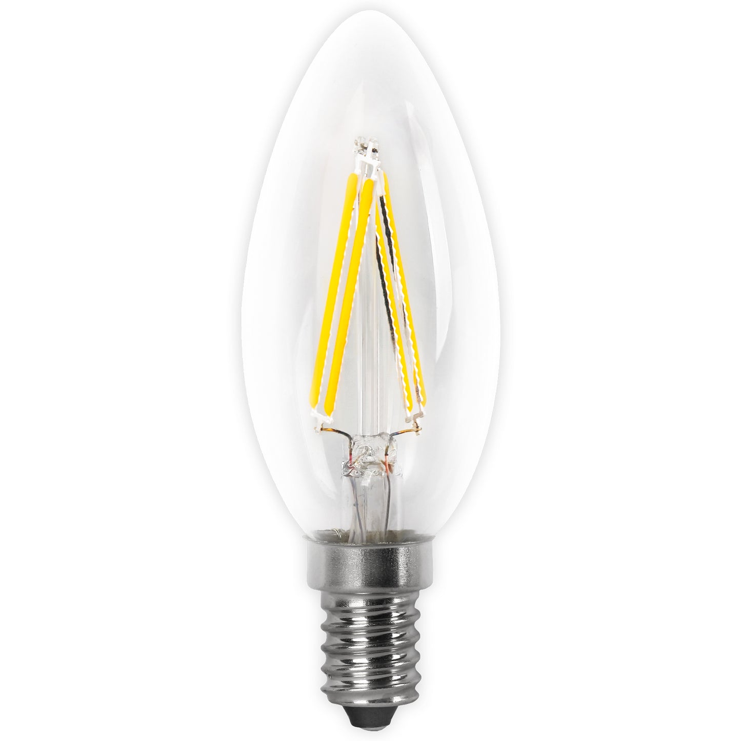 LAMPADA LED E27 E14 TRANSPARENTE 2700 K 6400 K VELA FILAMENTO 360º C37 230V AC