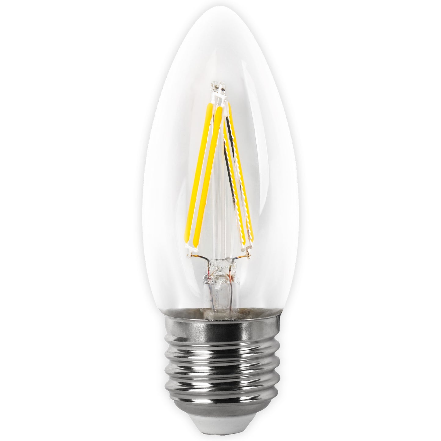 LAMPADA LED E27 E14 TRANSPARENTE 2700 K 6400 K VELA FILAMENTO 360º C37 230V AC