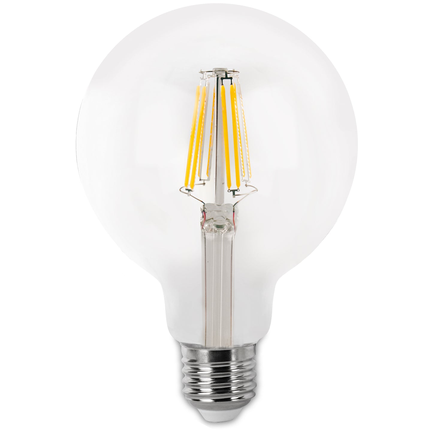 LAMPADA LED E27 GLOBO FILAMENTO TRANSPARENTE 360º G80 G95 G125 230V AC
