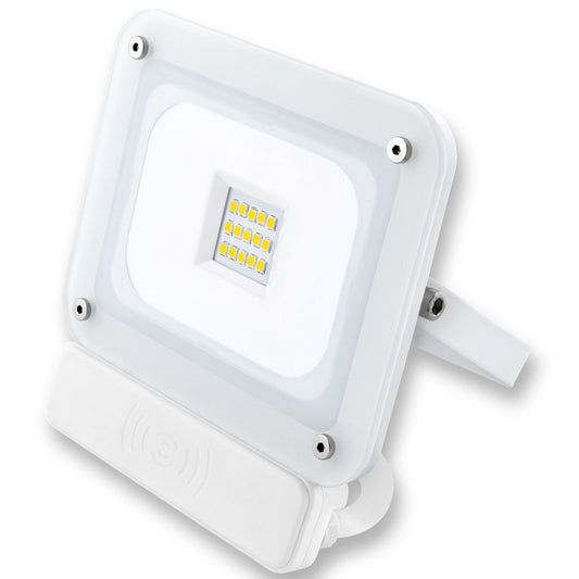 PROJETOR LED CRISTAL COM SENSOR 10W 20W 30W 50W 6400K 2700K IP65 EXTERIOR