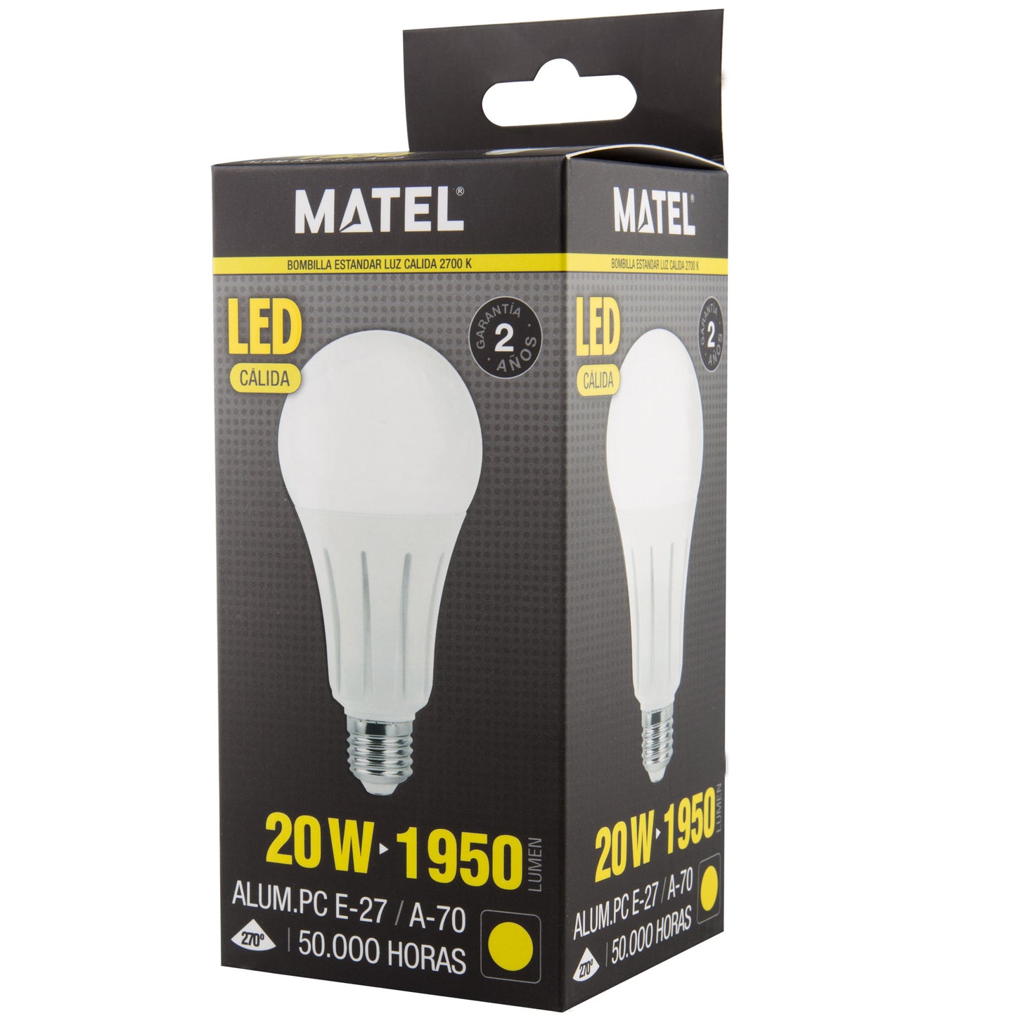 LAMPADA LED E27 270º A60 A70 A80 10W 12W 14W 16W 18W 20W 24W 230V PREMIUM