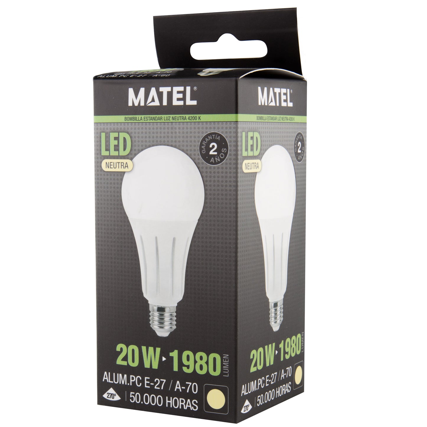 LAMPADA LED E27 270º A60 A70 A80 10W 12W 14W 16W 18W 20W 24W 230V PREMIUM