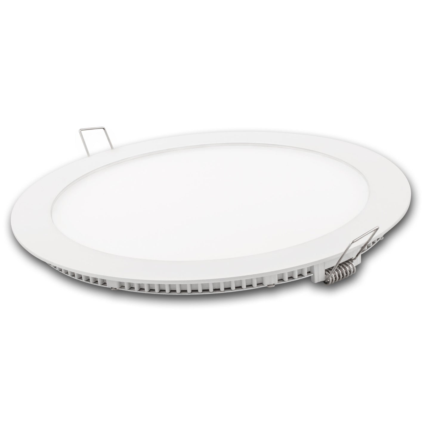 PLACA LED ULTRA FINA BRANCA REDONDA PLANA 120 EM ALUMÍNIO 230V AC