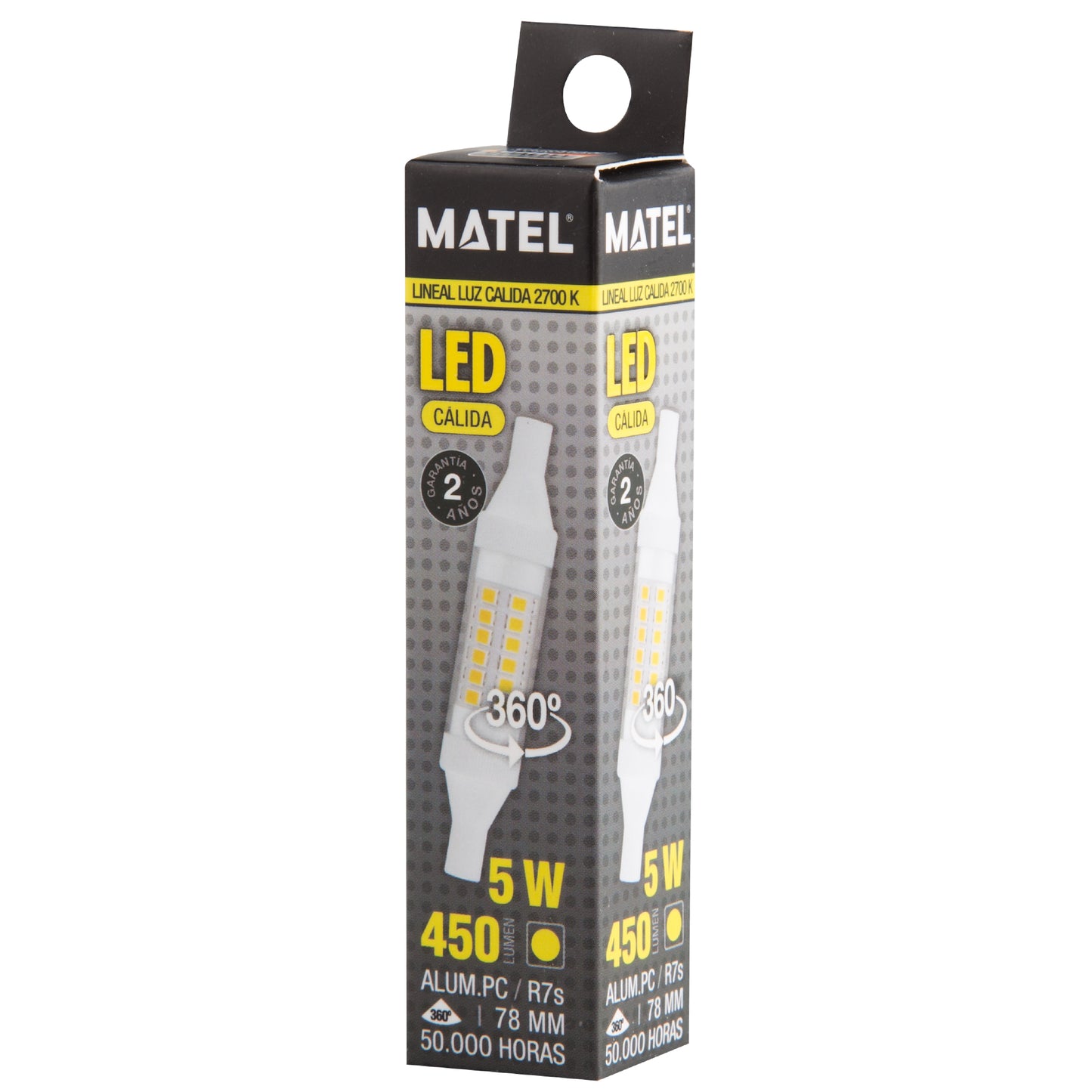 LAMPADA LED LINEAR 78 MM 118 MM 5W 6W 8W 10W 12W 360º R7S 230V AC