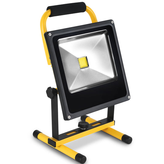 PROJETOR LED RECARREGÁVEL 10W 20W 30W 50W 6400K IP65 PARA EXTERIOR 230V AC