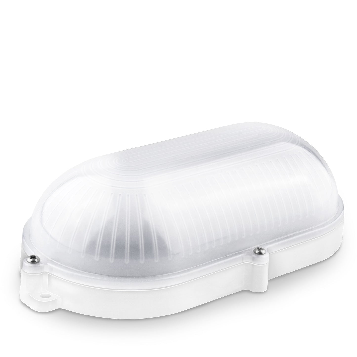 APLIQUE LED OVAL PRETO / BRANCO ALUMÍNIO PC 230V AC