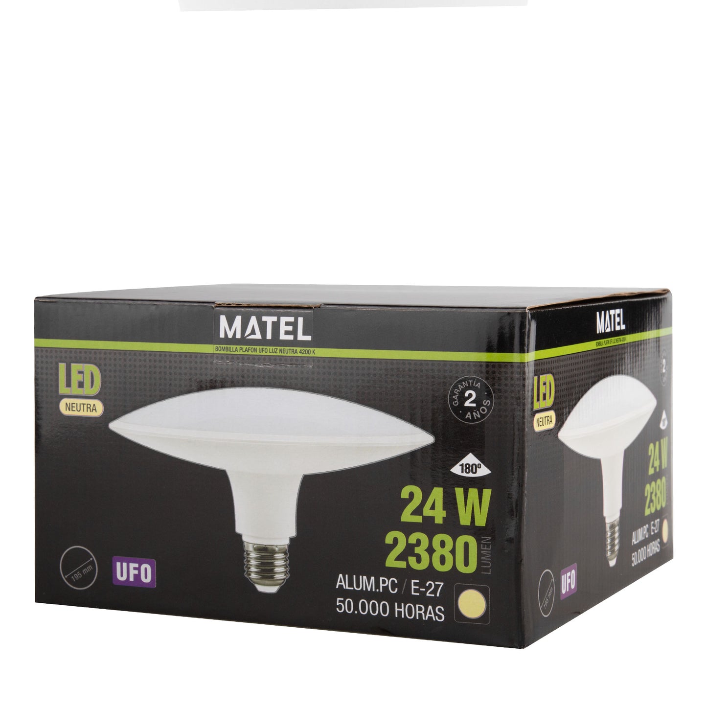 LAMPADA LED UFO E40 80W 100W E27 24W 230V AC