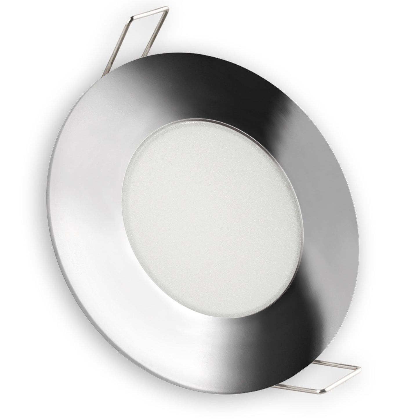 ARO COM LED INTEGRADO BRANCO NIQUEL CROMO 5W ESTANQUE IP65 230V AC