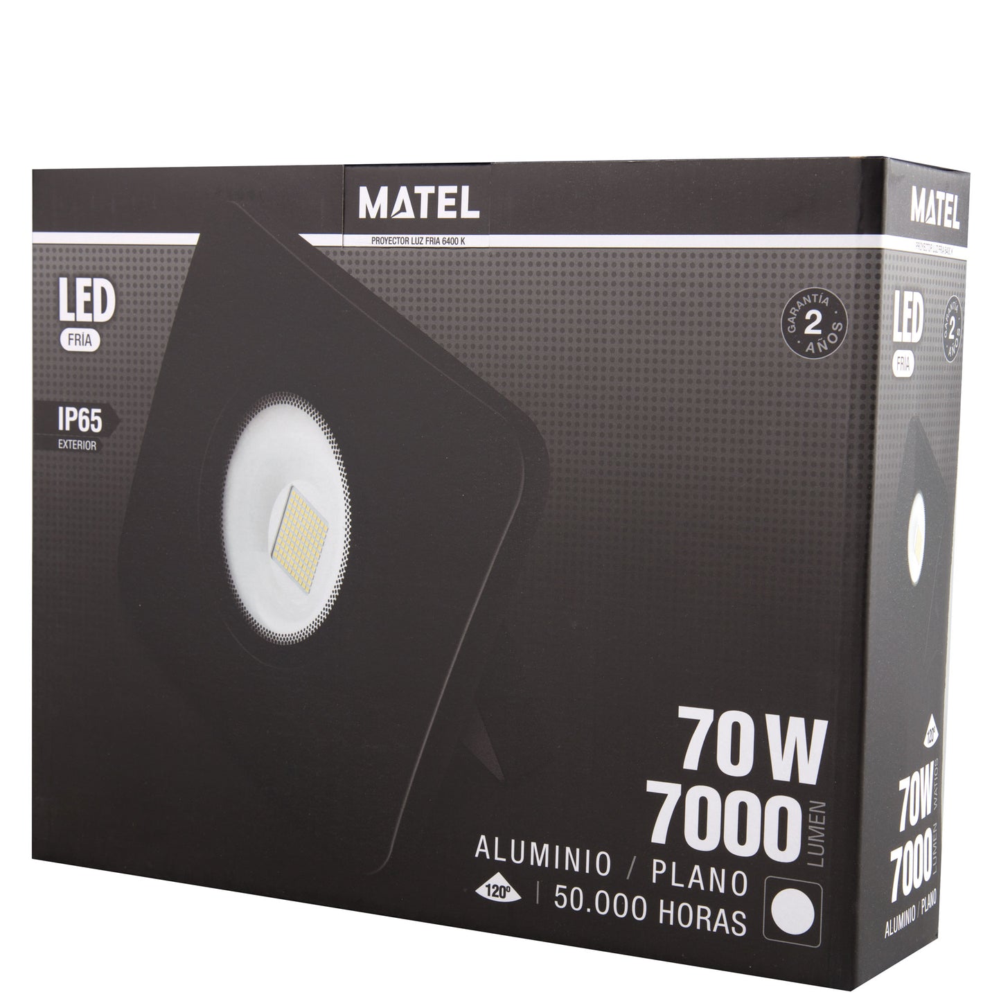 BLACK CAST ALUMINUM SPOTLIGHT WITH / WITHOUT SENSOR 10W 20W 30W 50W 6400K 230V AC
