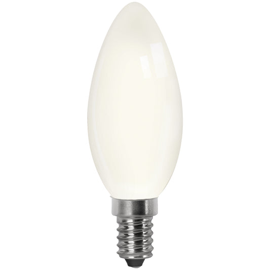 LAMPADA LED E27 E14 OPACA 2700 K 6400 K VELA FILAMENTO 360º C37 230V AC