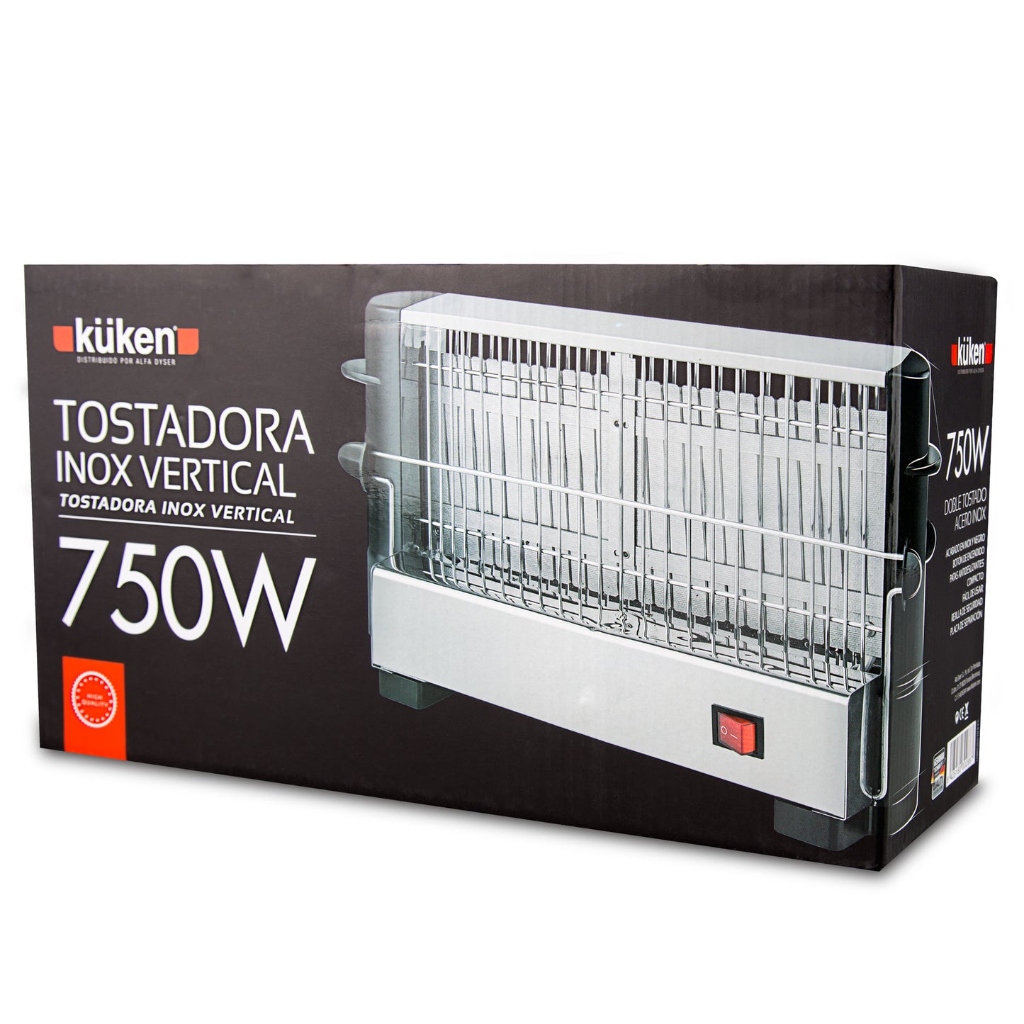 TORRADEIRA ELÉTRICA INOX VERTICAL 750W