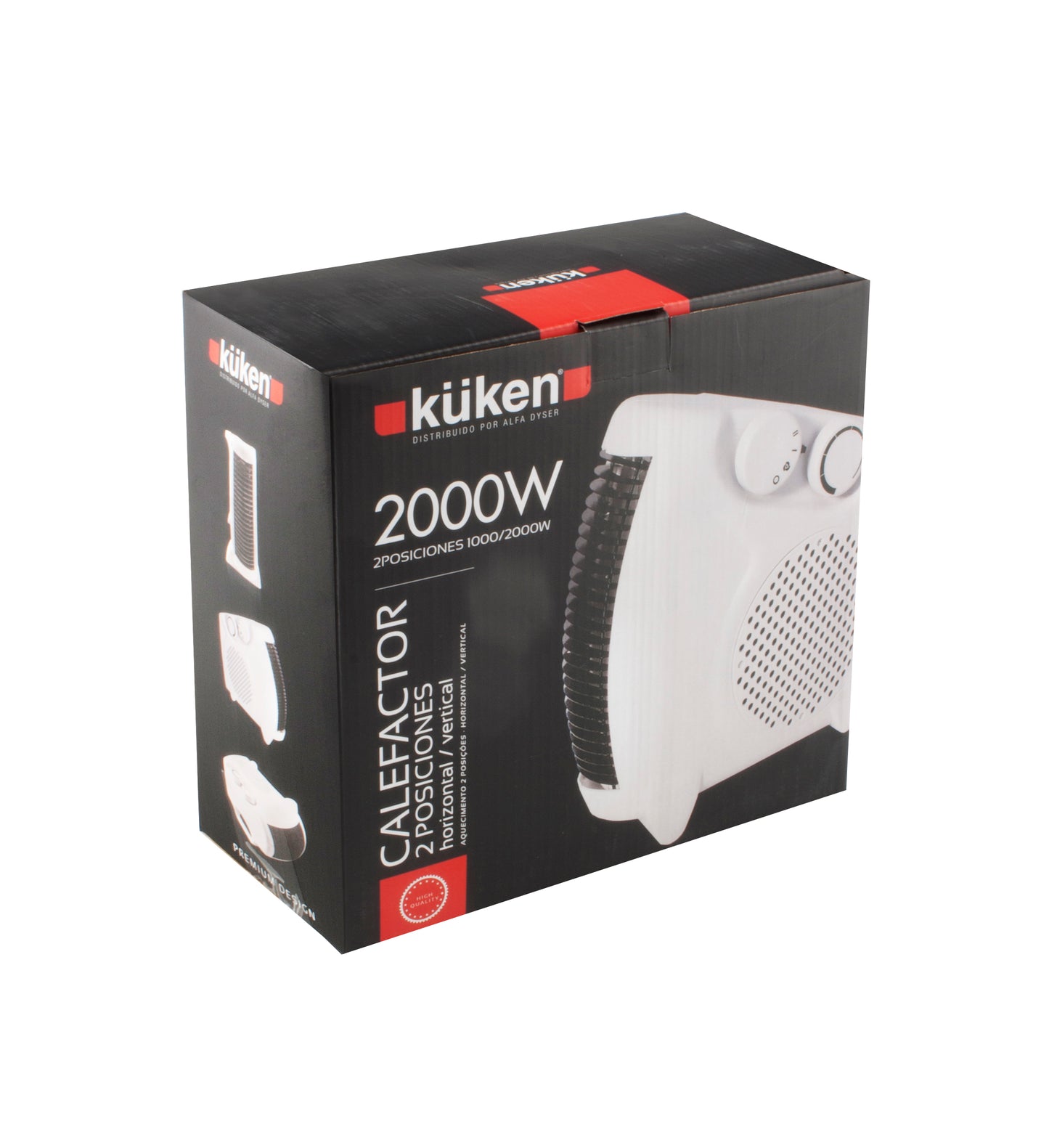 CALORIFERO HORIZONTAL / VERTICAL KUKEN 1000W / 2000W