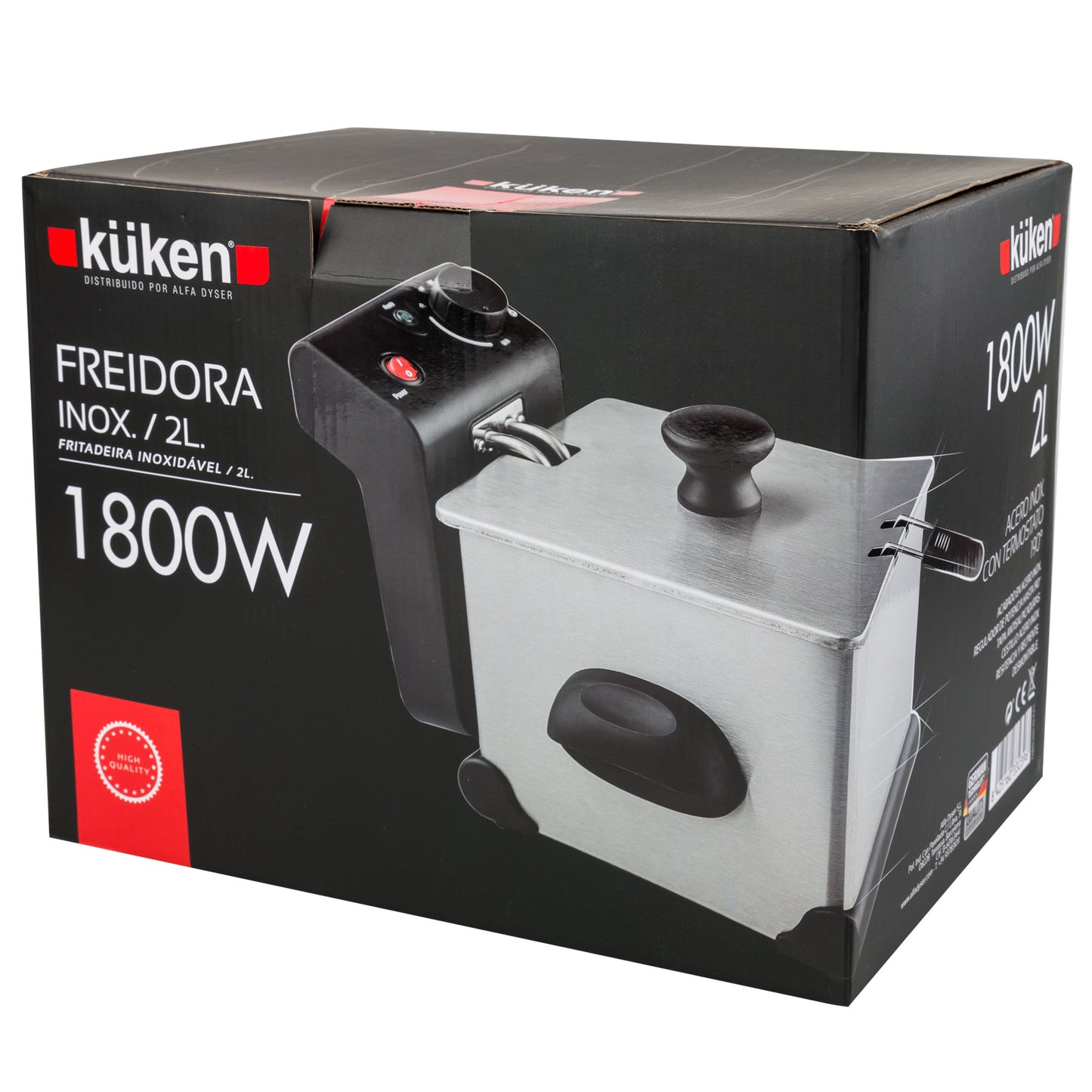 FRITADEIRA INOX 1800W 2.0 L 230V AC