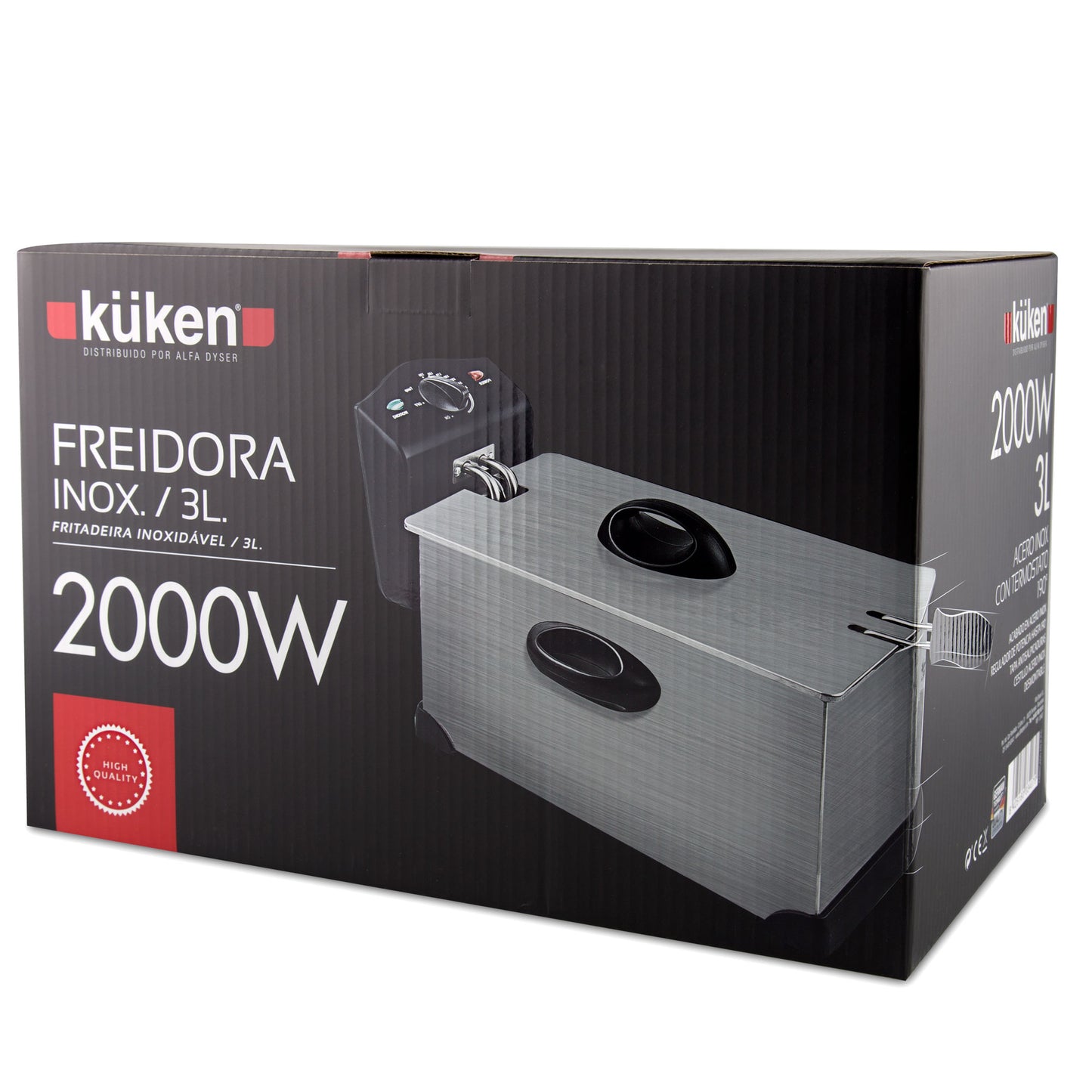 FRITADEIRA INOX 2000W 3.0 L 230V AC