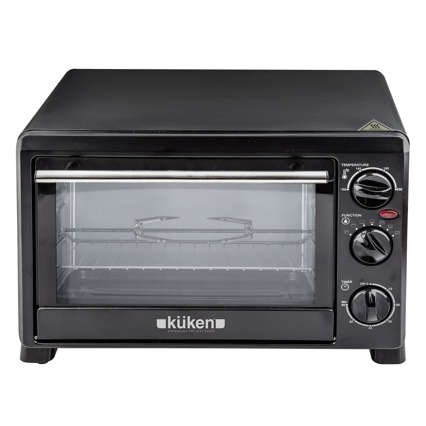 FORNO / GRILL ELÉTRICO PRETO 18L 1200W