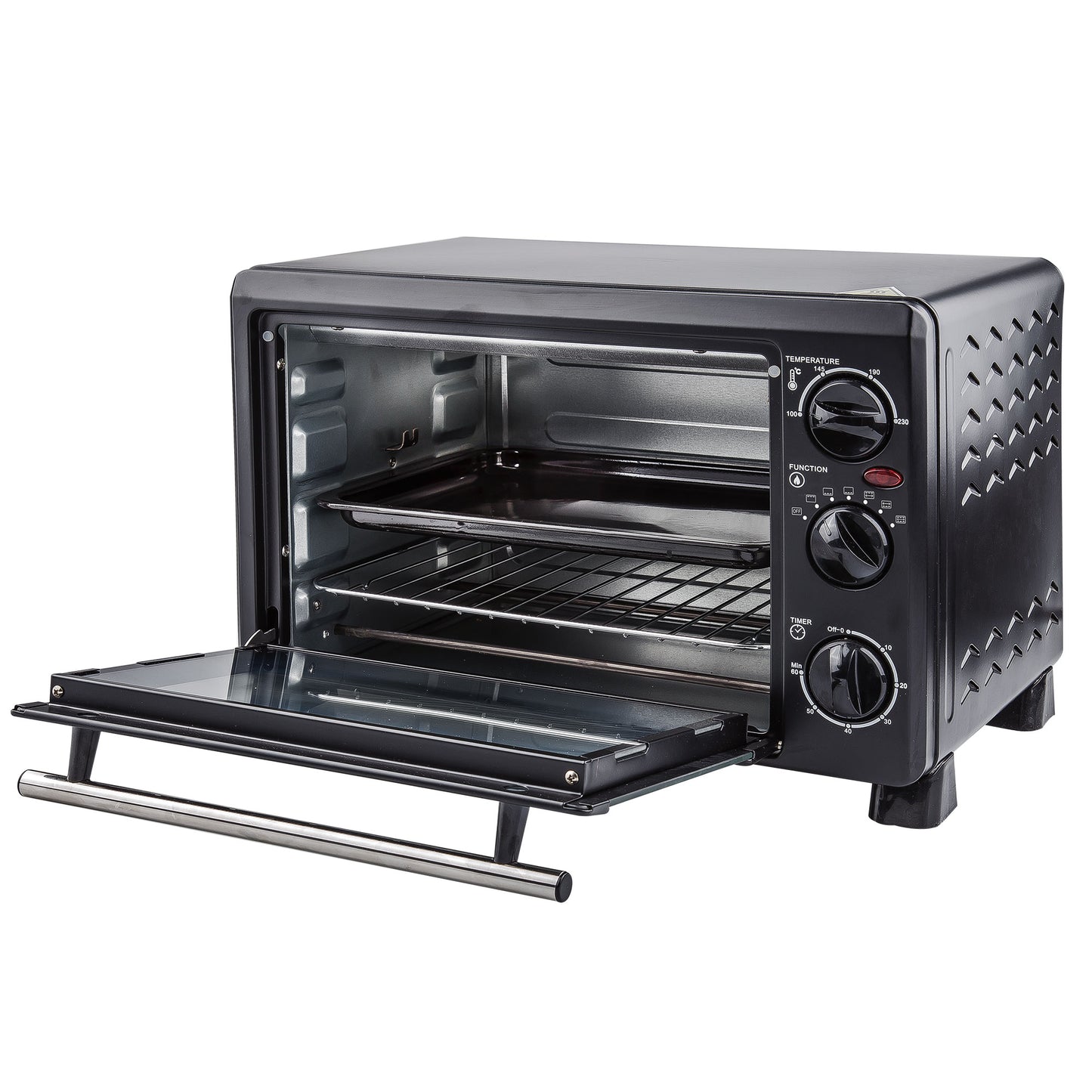 FORNO / GRILL ELÉTRICO PRETO 18L 1200W