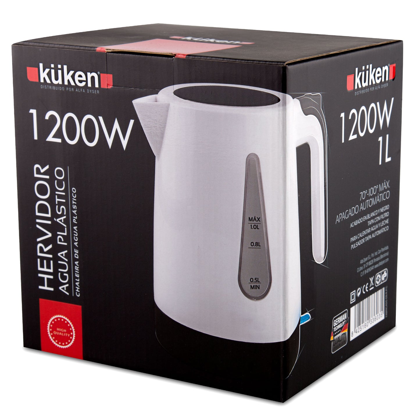 CHALEIRA ELÉTRICA 1200W 1L KÜKEN