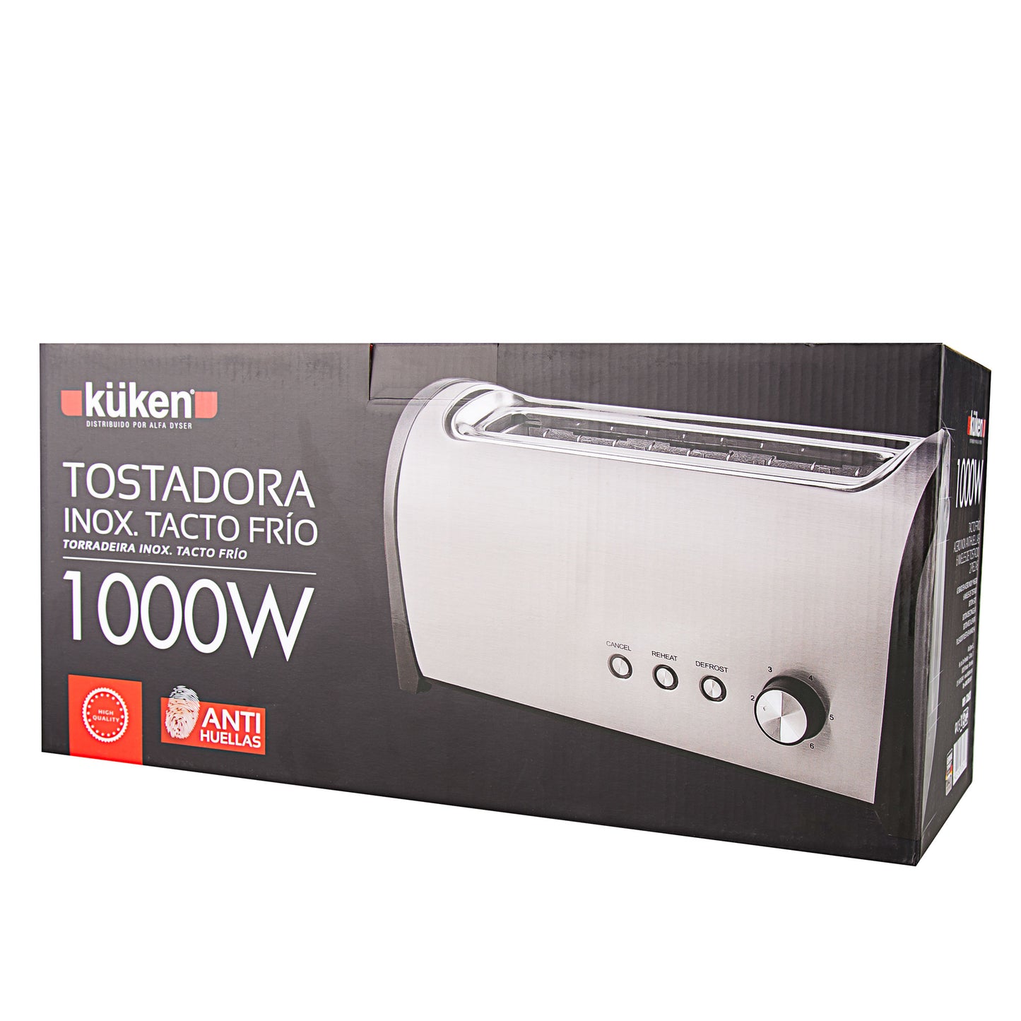 TORRADEIRA INOX KUKEN 1000W