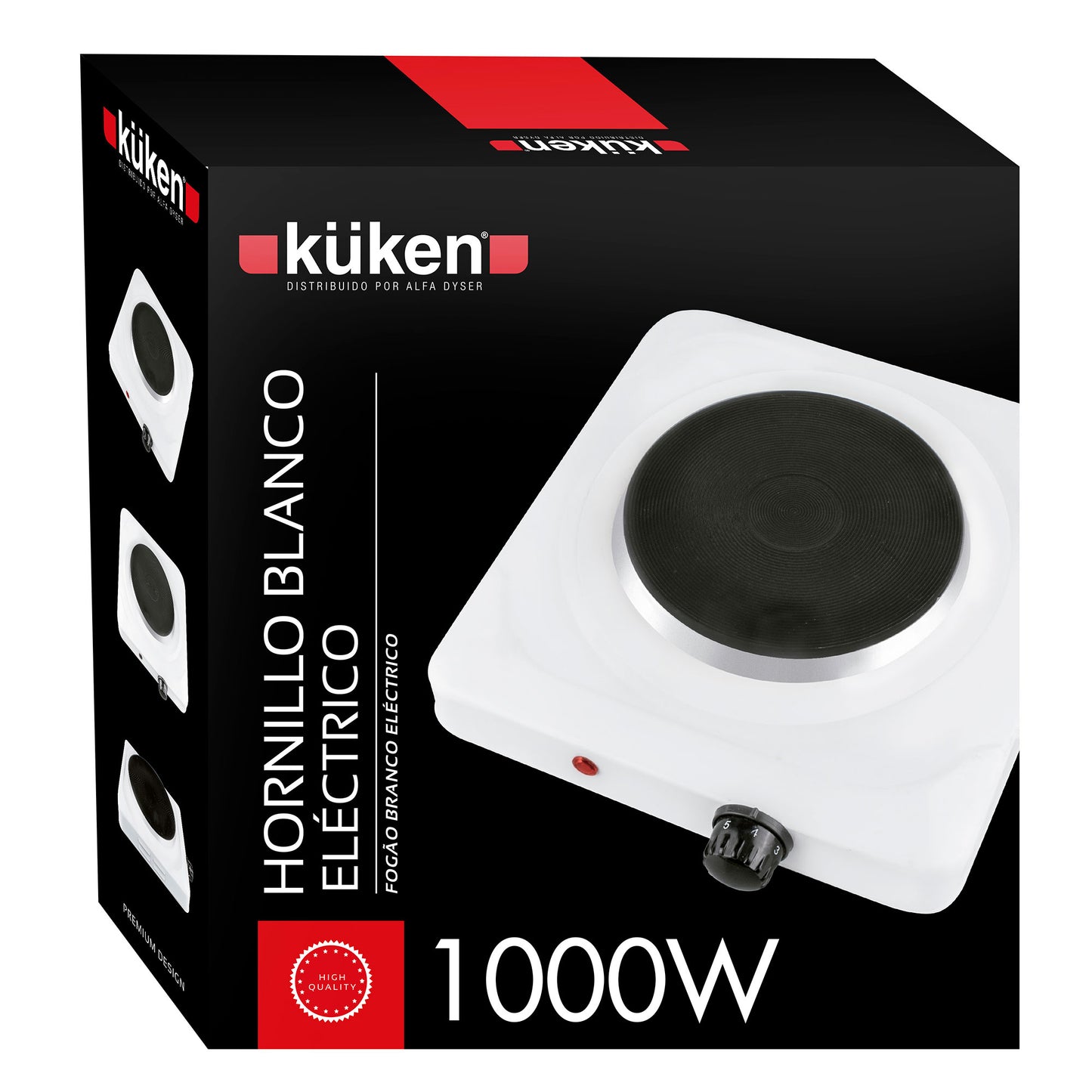 FOGÃO ELÉTRICO BRANCO 1 PLACA 1000W