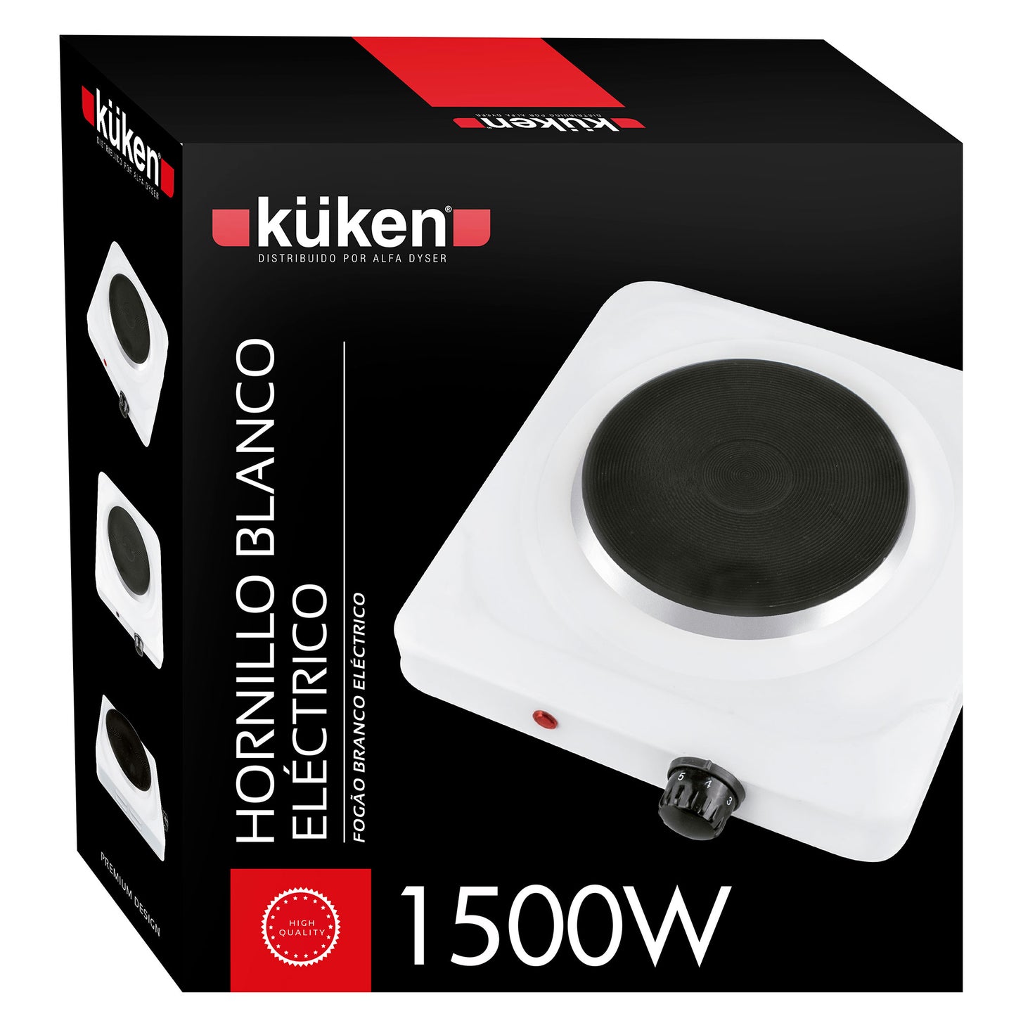 FOGÃO ELÉTRICO BRANCO 1 PLACA 1500W