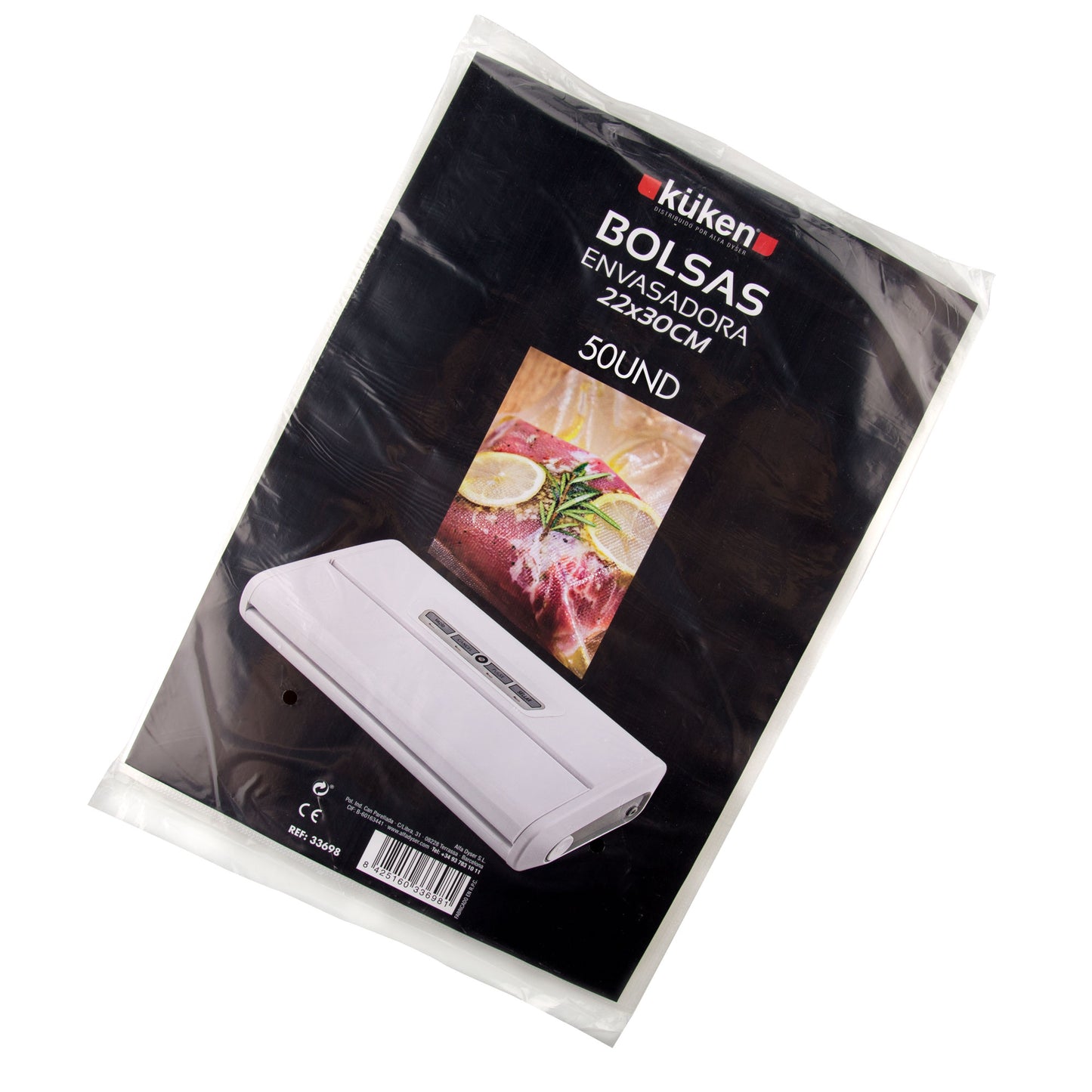 EMBALADORA DE VÁCUO KUKEN 130W / SACOS DE EMBALAGEM