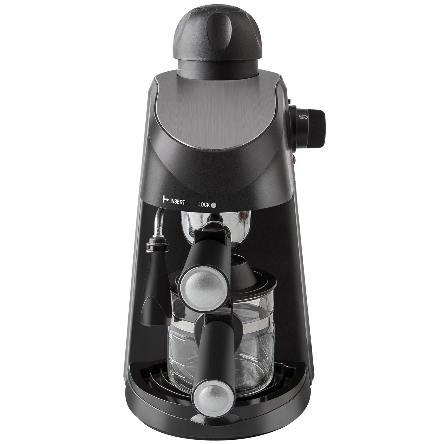 CAFETIÈRE EXPRESS NOIRE 4 TASSES 800W 2,40 L