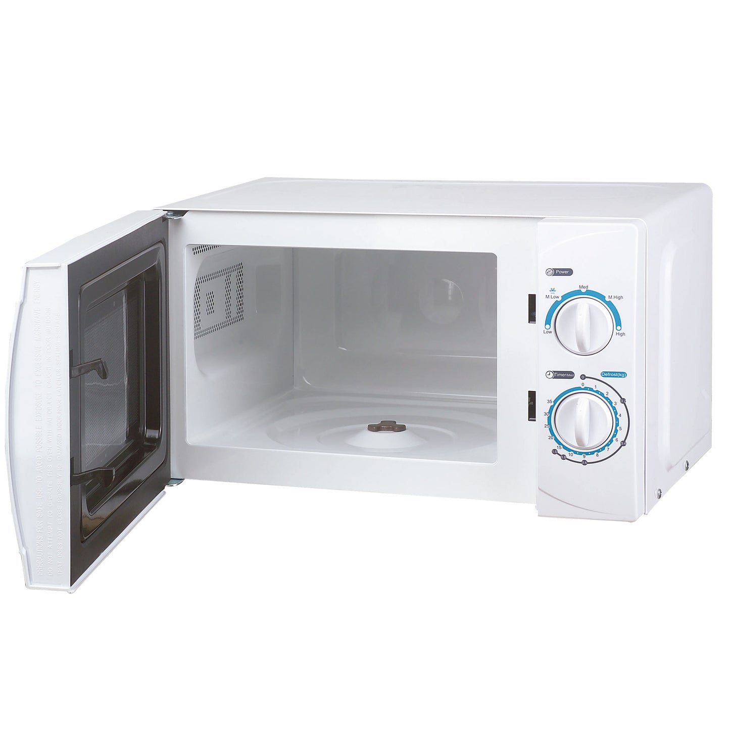 MICROONDAS BRANCO 20L 700W 5 POTÊNCIAS GIRATÓRIO