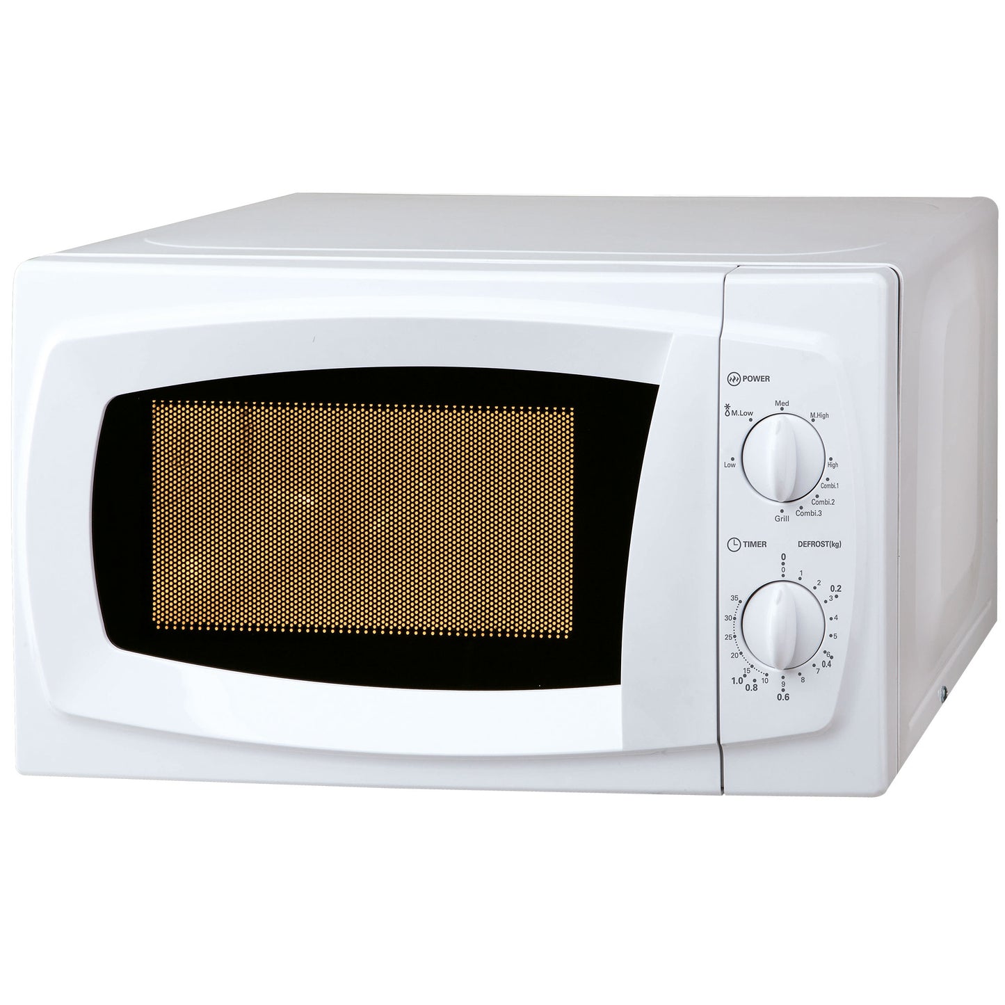 MICROONDAS + GRILL BRANCO 20L 700W 5 POTÊNCIAS + 3 COMBI