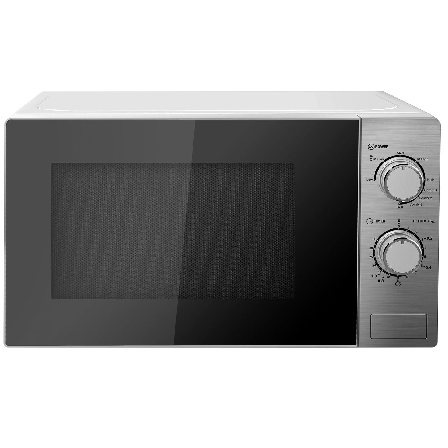 MICROONDAS + GRILL INOX 20L 700W 5 POTÊNCIAS SISTEMA GIRATÓRIO