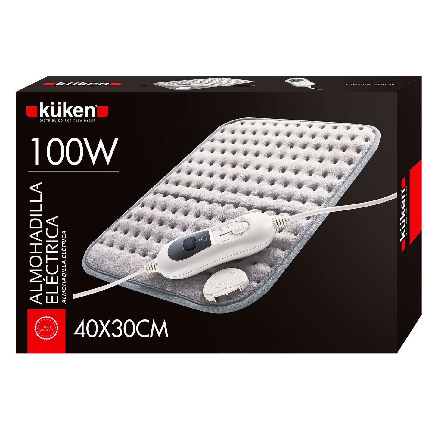 ALMOFADA ELÉTRICA KUKEN 100W 40 x 30 CM