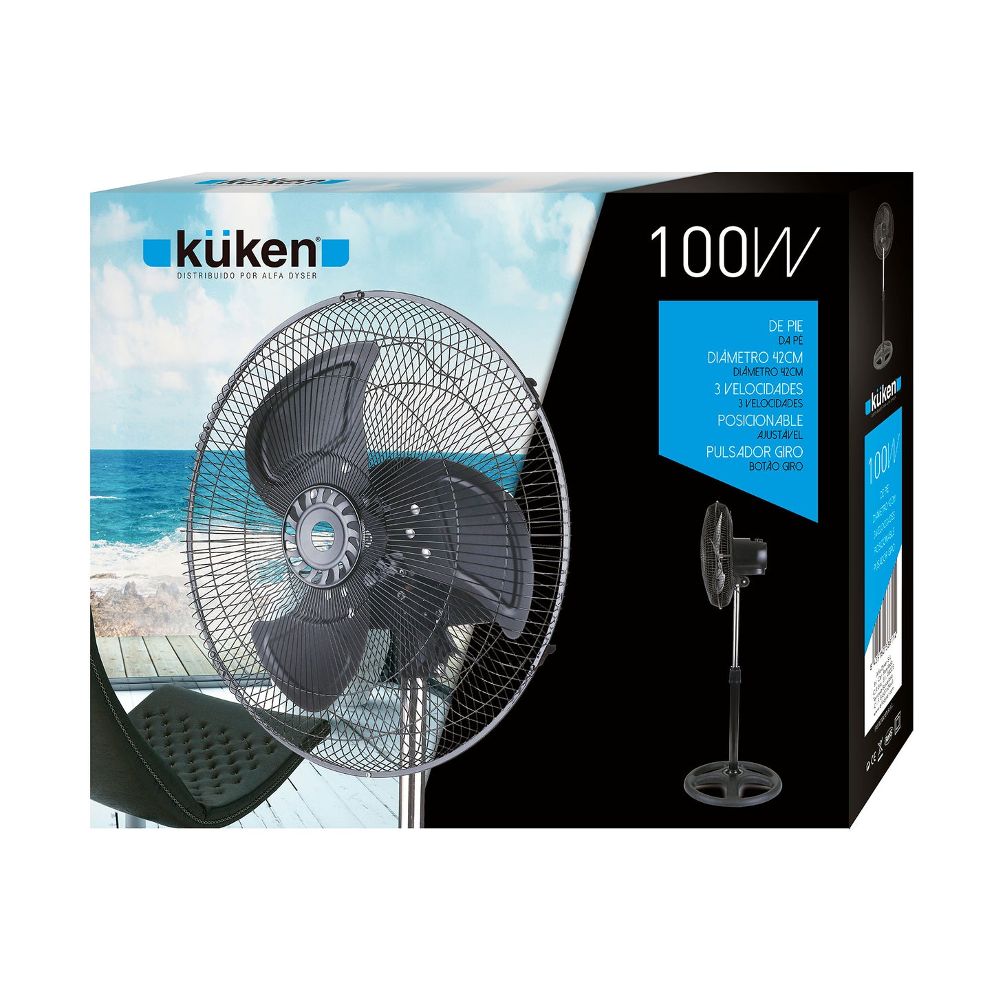 VENTILADOR DE PÉ 100W